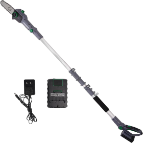 Only Supports Self Pickup-20V 8-Inch Cordless Pole Saw Pole Saw 10-Feet Long, Great For Pruning And Trimming Tree Limbs 2.5Ah Battery, Charger Include