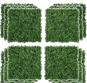 12-Piece 19.75 X 19.75  Milan Artificial Grass, Water Drainage, & Soft Feel, Light Green