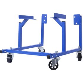 Engine Cradle With Wheels Powder Coat 3in Heavy Duty Steel Construction Wheels   LBS Capacity Storage Hardware Included Easy Assembly  Small Block For