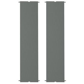 Outsunny 2 Pcs Pergola Replacement Canopy, UV Protection Pergola Shade Cover, Easy to Install, for 10 x 10ft Pergola, Dark Gray