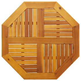 Table Top 31.5"x31.5"x0.9" Octagonal Solid Wood Acacia