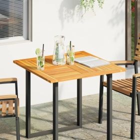 Table Top 31.5"x31.5"x0.9" Square Solid Wood Acacia