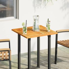 Table Top 23.6"x23.6"x0.8" Square Solid Wood Acacia