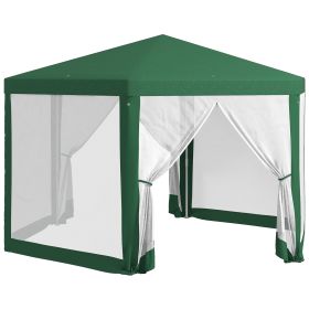 Outsunny 13' X 11' Outdoor Party Tent, Hexagon Sun Shade Shelter Canopy With Protective Mesh Screen